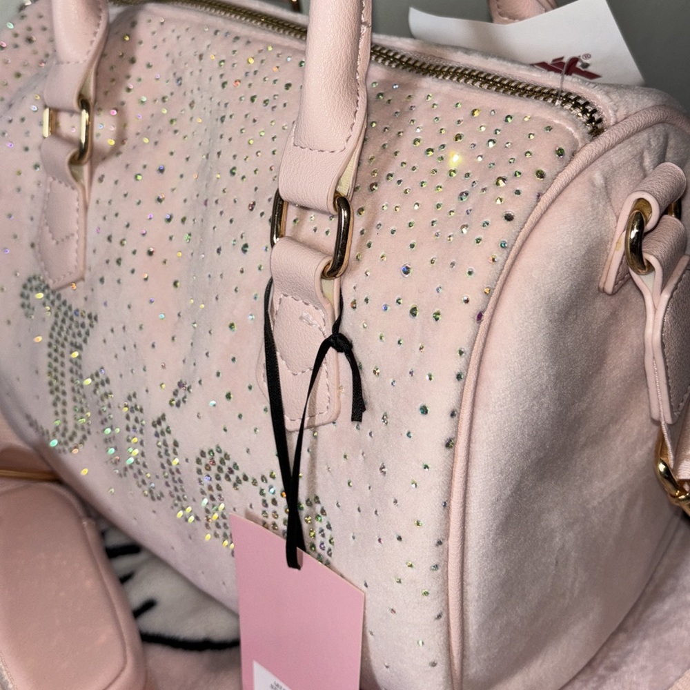 Elegant Pink Studded Women's Handbag